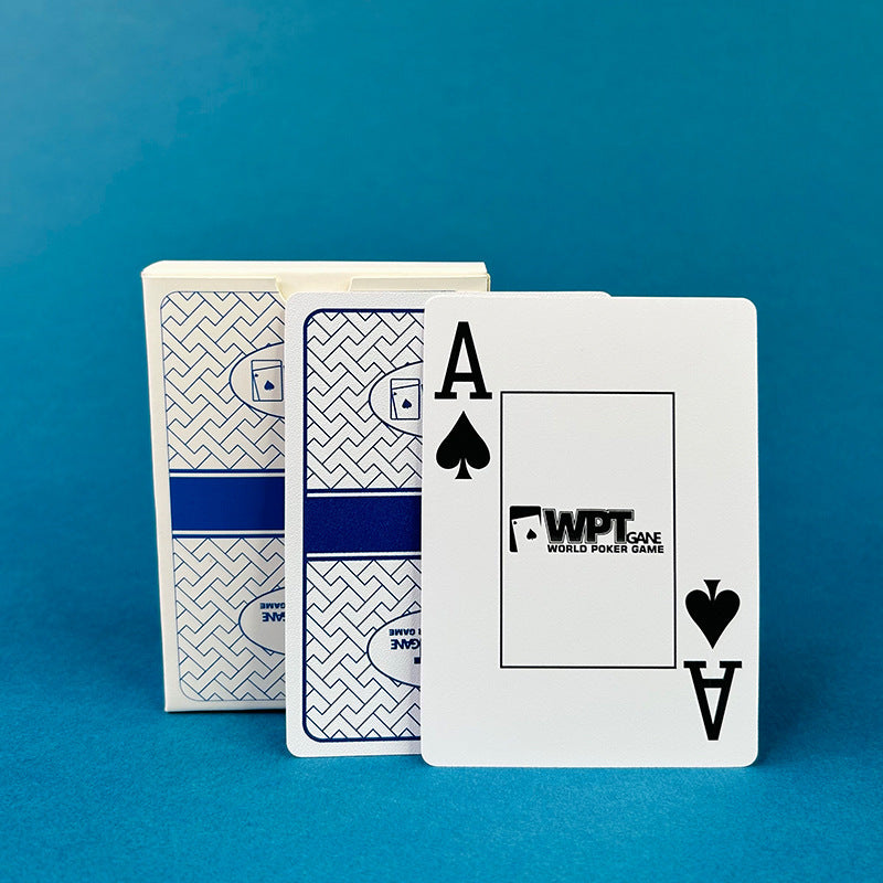 WPT Texas Hold'em Poker Cards. High - grade hard plastic, wholesale, full box, competition - spec, waterproof & anti - fold.