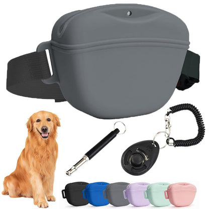Premium Silicone Hands-Free Dog Training Treat Pouch Waist