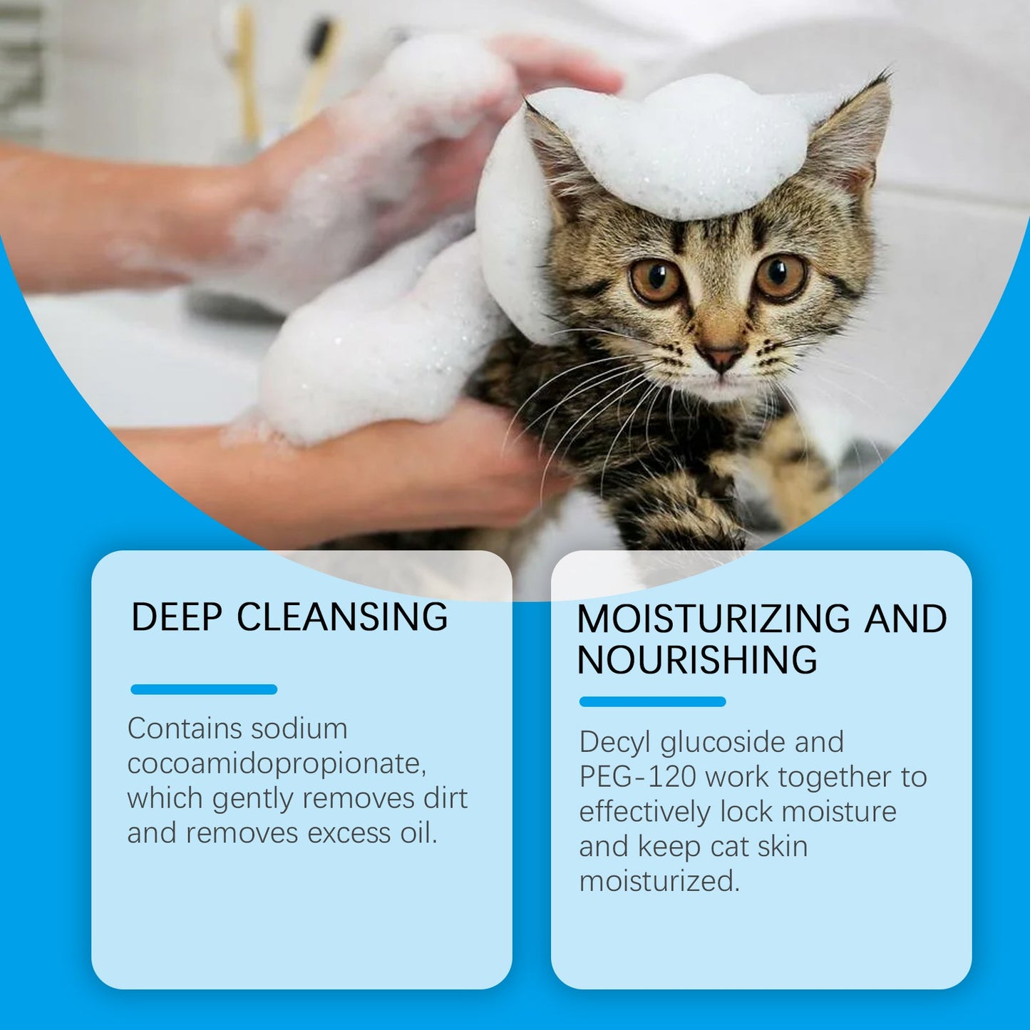 Cat Cleaning Mousse With Kitty Cleaning Foam Pet Care Gentle