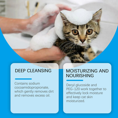 Cat Cleaning Mousse With Kitty Cleaning Foam Pet Care Gentle