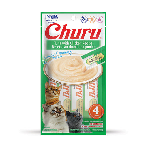 Lickable Cat Treats Tuna Chicken Puree 0.5 Oz 🐟