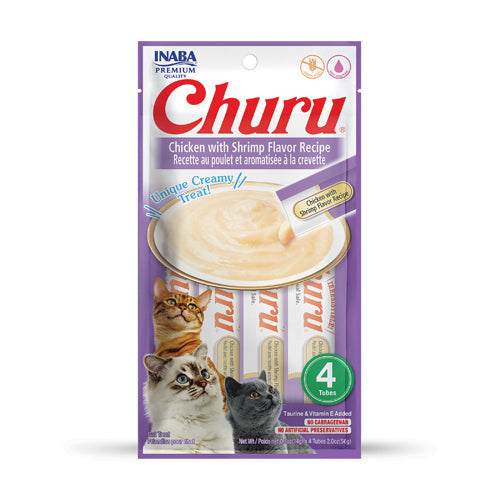 Cat Treats Lickable Chicken Shrimp Puree 0.5 Oz Inaba ✅