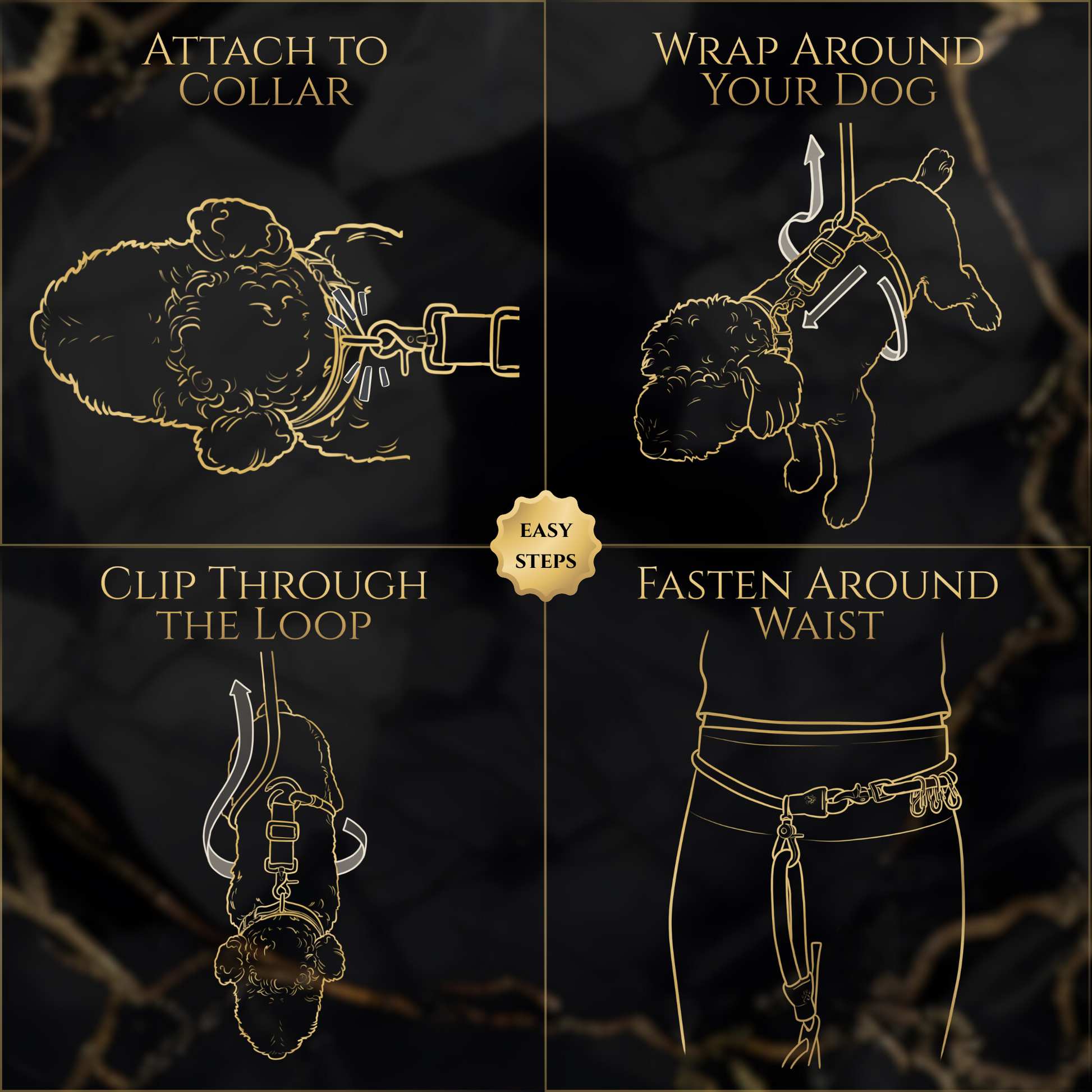 Calm Command: Hands Free No - Pull Leash - Wasatch Pup