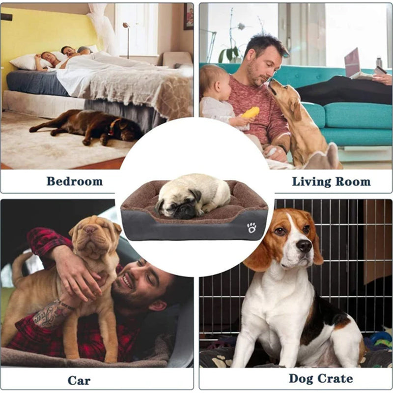 New, soft, and cozy fleece pet bed. Waterproof bottom. Suitable for small, medium & large pets. Keeps pets warm. - Purrfect Pet Kingdom