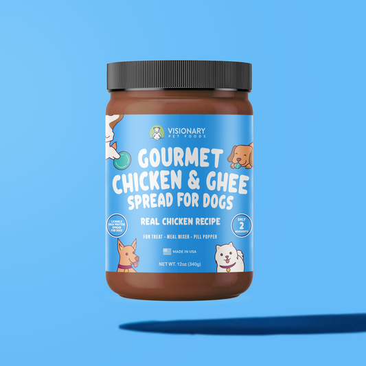 Chicken and Ghee Meat Spread | NEW 12oz Jar - Dog Treat - Visionary Pet Foods