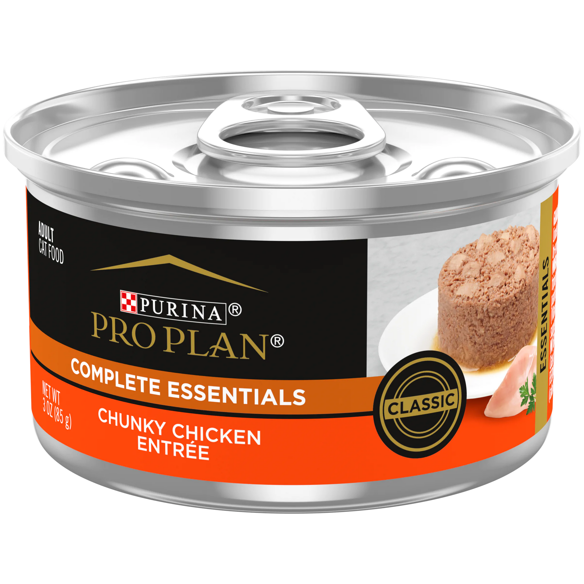 Pro Plan Complete Essentials Chunky Chicken Entrée Classic Wet Cat Food (3oz) - Purina Pro Plan Cat Food - The Family Pet