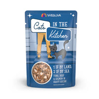 Cats in the Kitchen 1 If By Land, 2 If By Sea, Tuna, Beef & Salmon in Gravy (3oz)