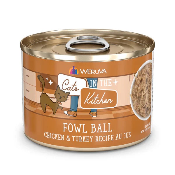 Cats in the Kitchen Fowl Ball Chicken and Turkey Recipe Au Jus - Cats in the Kitchen Wet Cat Food - The Family Pet