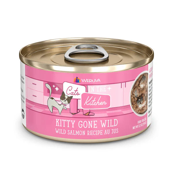 Kittens In The Kitchen Kitty Gone Wild Wild Salmon Recipe Au Jus 3oz - Purrfect Pet Kingdom