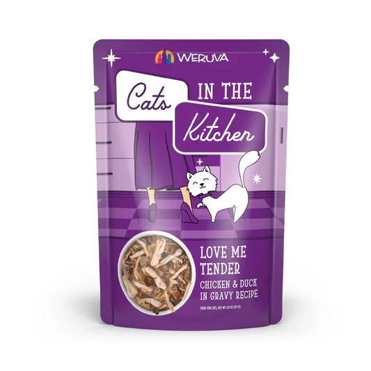 Cats in the Kitchen Love Me Tender Chicken & Duck in Gravy (3oz) - Wet Cat Food - The Family Pet