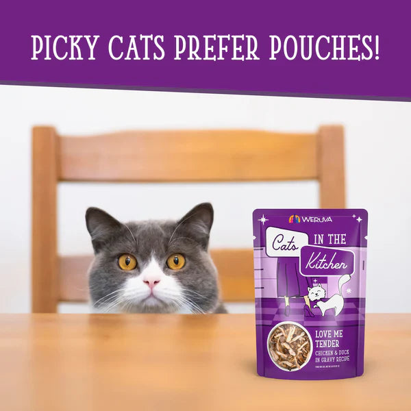 Cats in the Kitchen Love Me Tender Chicken & Duck in Gravy (3oz) - Wet Cat Food - The Family Pet