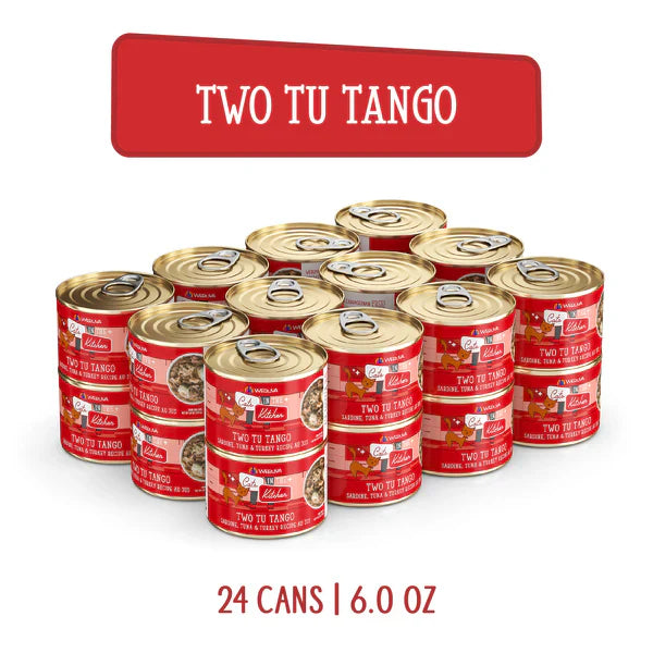 Cats in the Kitchen Two Tu Tango Sardine,Tuna and Turkey Recipe Au Jus (6oz) - Cats in the Kitchen Wet Cat Food - The Family Pet