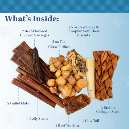 Dog Treats Bark-Uterie Board Variety Pack 1.4 Lbs 🎁