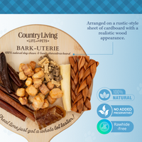 Country Living Bark-Uterie Board – Charcuterie-Inspired Natural Dog Treats Variety | Single-Ingredient, High-Protein, Grain-Free | All Breeds & Sizes