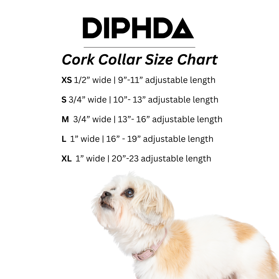 Diamond Cork Leather Collar - Purrfect Pet Kingdom