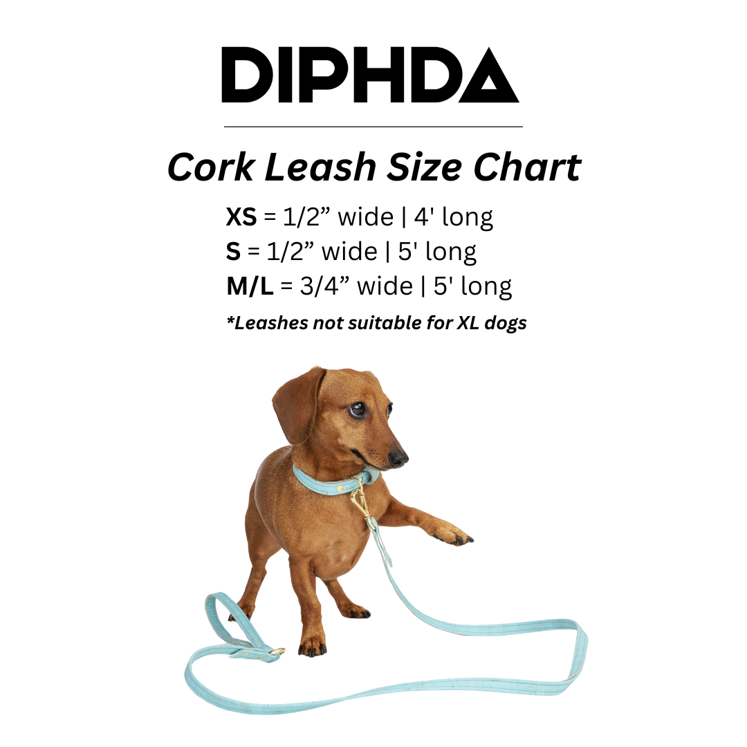 Honey Yellow Cork Leather Leash - Purrfect Pet Kingdom