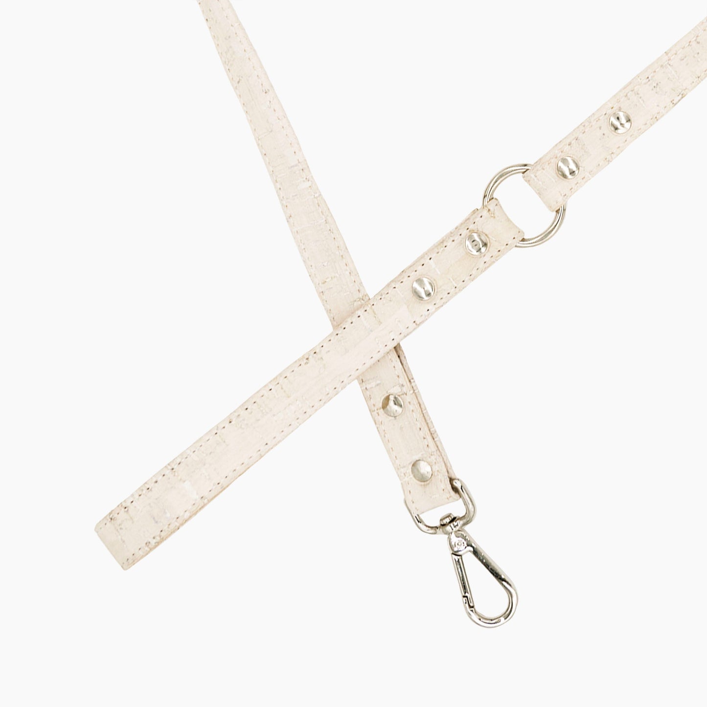 Cloud White Cork Leather Leash - Purrfect Pet Kingdom