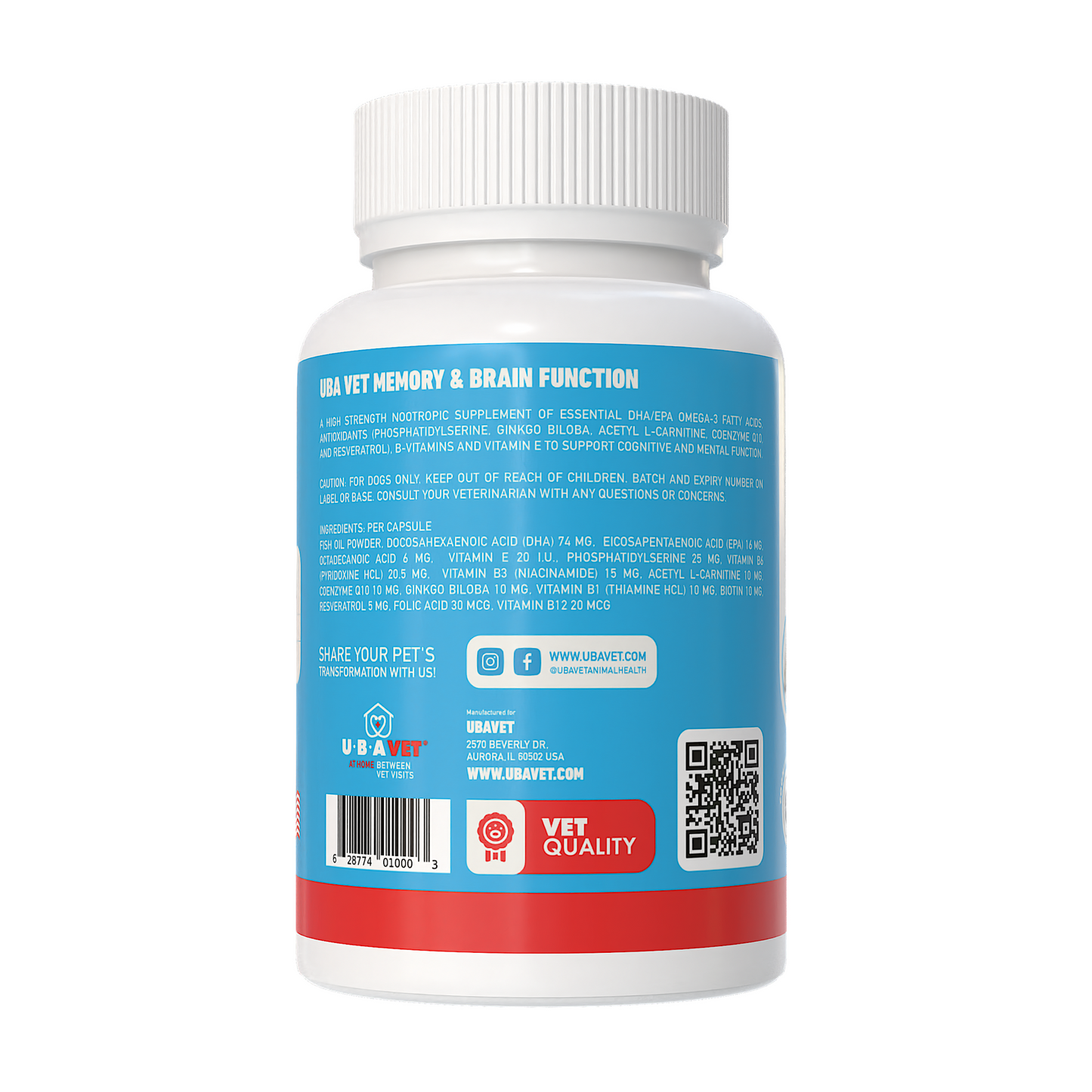 UbaVet Brain Support Senior