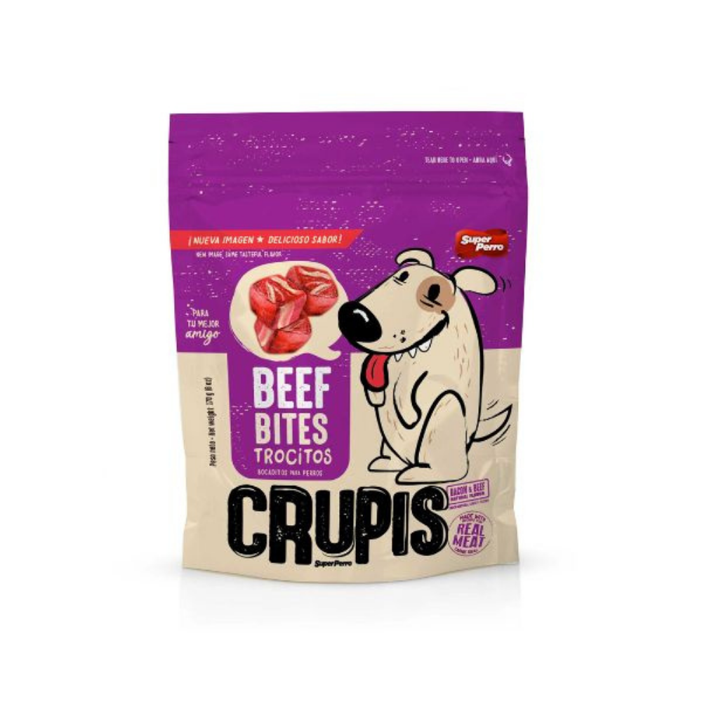 Crupis Beef Bites Snack para Perros (6 oz) - Crupis Dog Food - Farmacias Savia - Default Title - 7.44101E+12