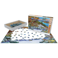 Cabin Visitors 1000 Piece Jigsaw Puzzle Eurographics