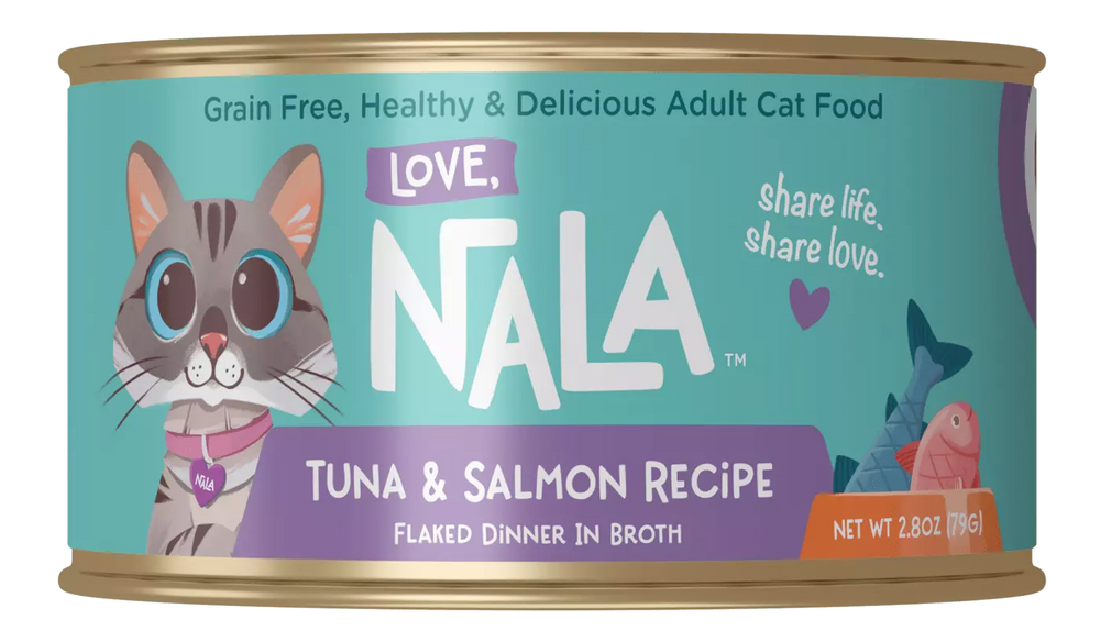 Tuna & Salmon Recipe Flaked Dinner In Broth Adult Cat Food,