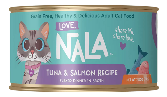 Tuna & Salmon Recipe Flaked Dinner In Broth Adult Cat Food,