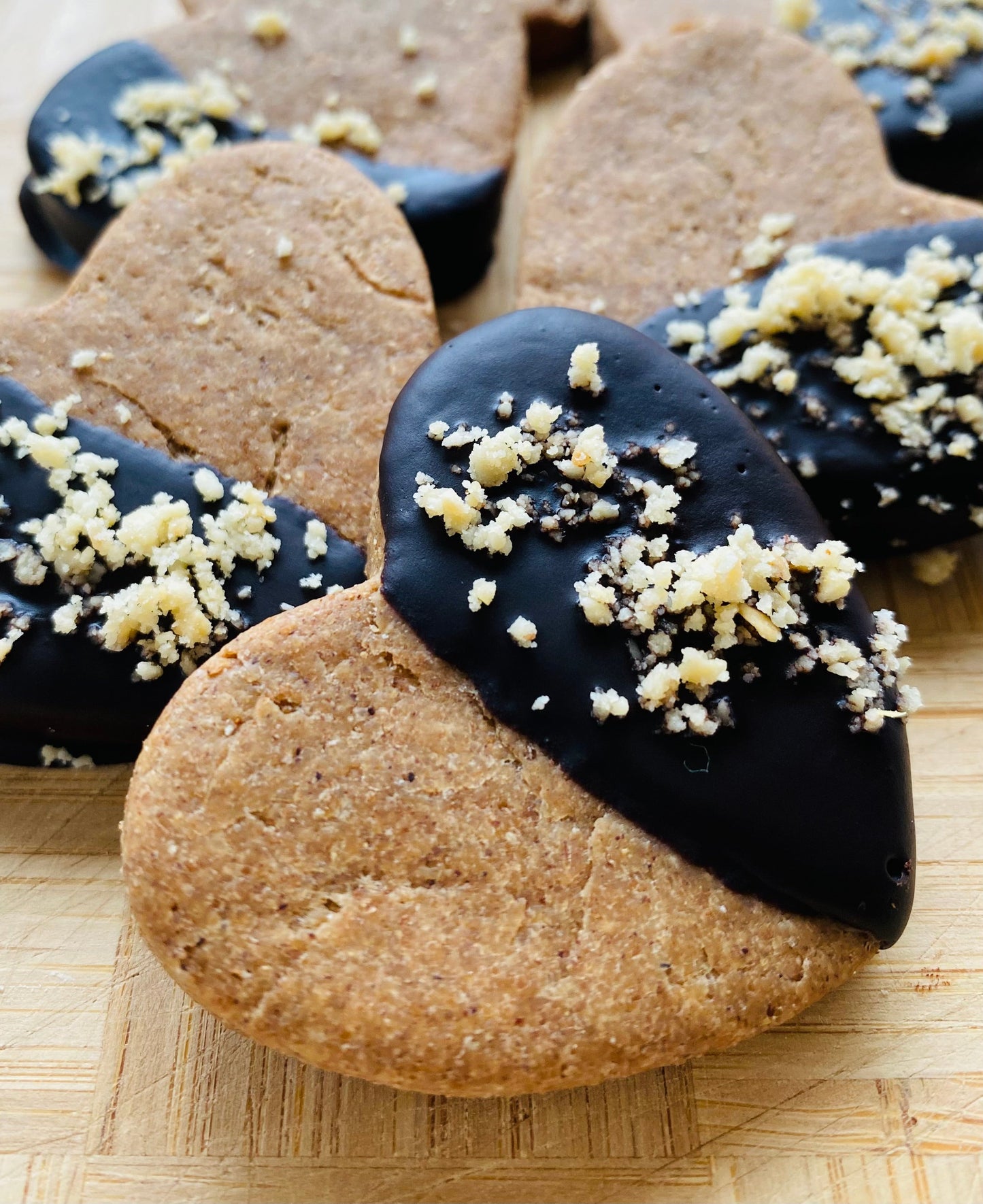Tootsies & Treats Carob Dipped Peanut Butter Hearts (6oz)