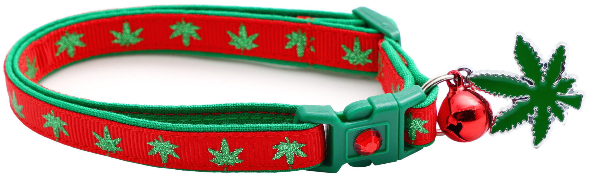 Cannabis Leaf Breakaway Cat Collar - Purrfect Pet Kingdom