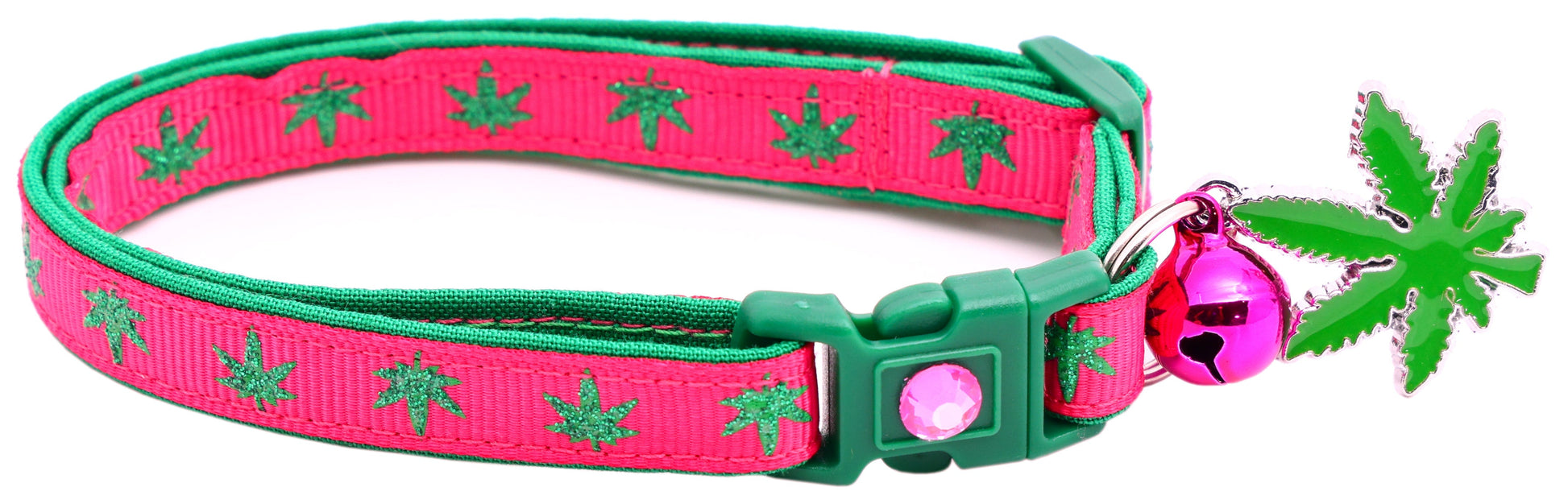 Cannabis Leaf Breakaway Cat Collar - Purrfect Pet Kingdom