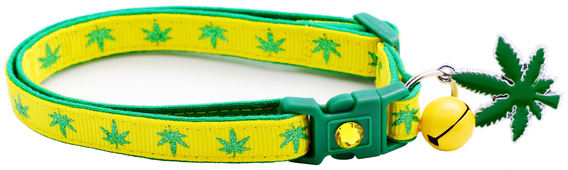 Cannabis Leaf Breakaway Cat Collar - Purrfect Pet Kingdom