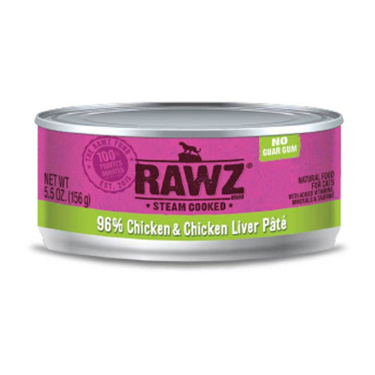 Rawz Chicken Pate Canned Cat Food 5.5oz by Purrfect Pet Kingdom