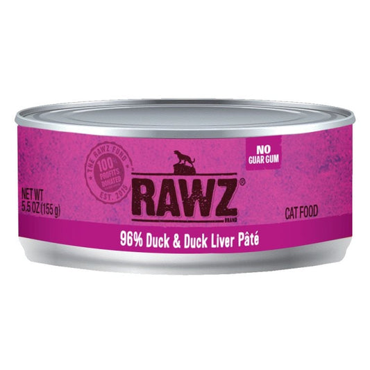 Rawz Duck Pate Canned Cat Food Premium Natural Wet Diet 5.5oz