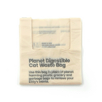 Boba & Vespa Cat Litter Bag Holder in Natural Cotton Canvas