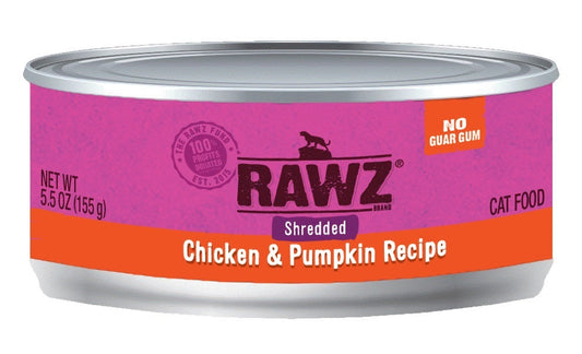 Rawz Chicken and Pumpkin Shredded Cat Food Premium Wet Meal