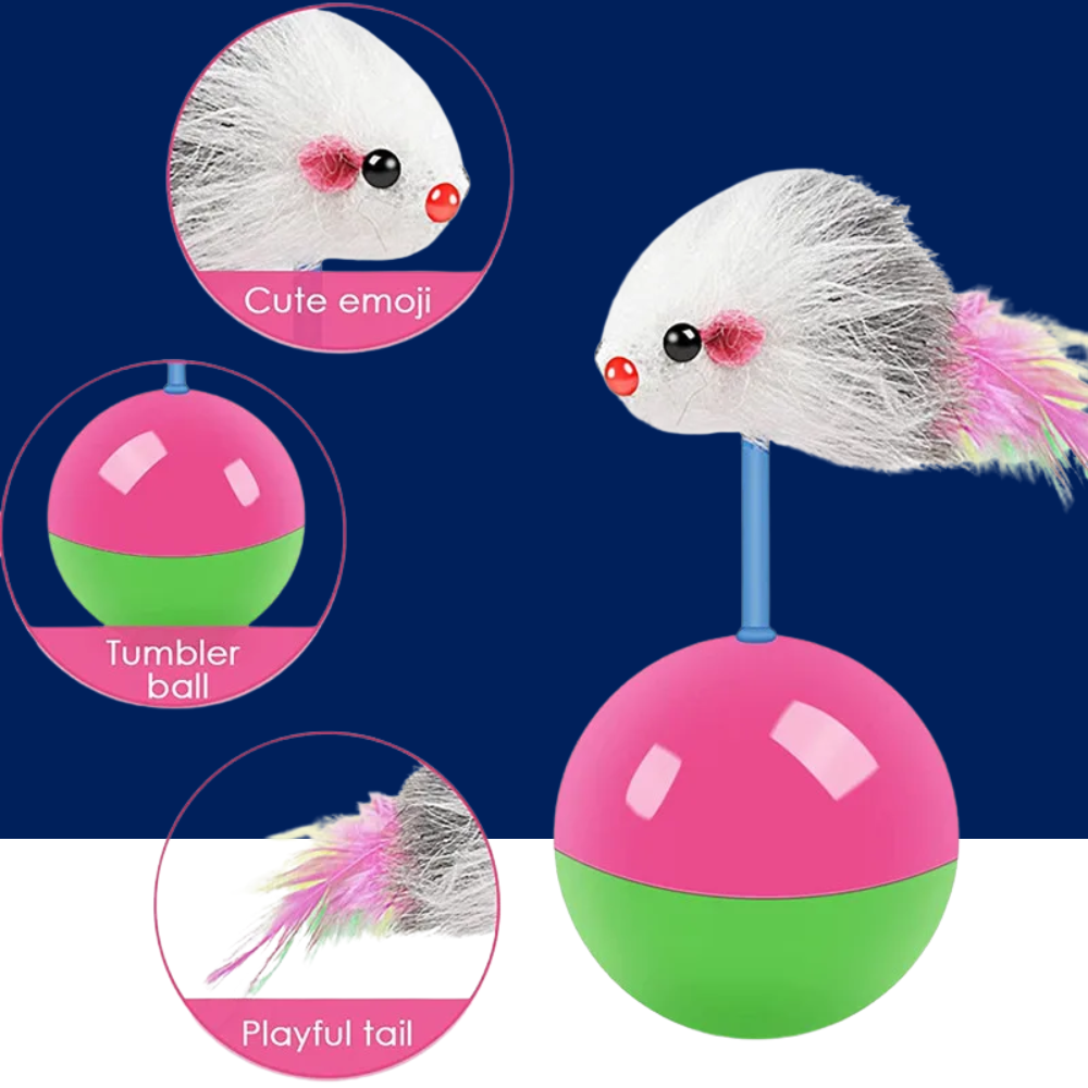 Cat Toy Interactive Teasing Wand & Mouse Set