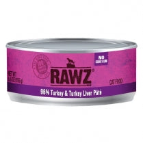 RAWZ Turkey Pate Canned Cat Food - Premium High-Protein 5.5oz