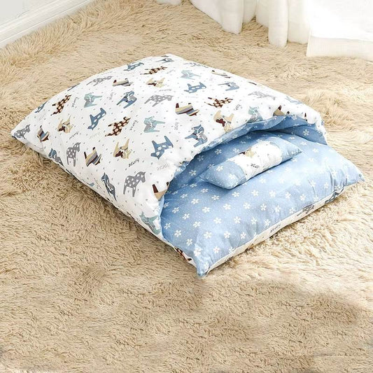 Removable Dog Cat Bed Cat Sleeping Bag Sofas Mat Winter Warm Cat House Small Pet Bed Puppy Kennel Nest Cushion Pet Sofa Products - Purrfect Pet Kingdom