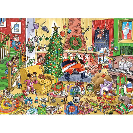 Catching Santa 350 Piece Family Jigsaw Puzzle Cobble Hill