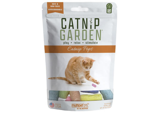 Multipet Catnip Garden Pops 12ct. Bag - Catnip Toys - The Family Pet