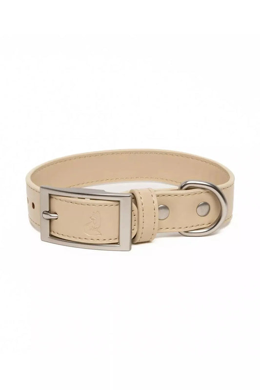 Champagne Fizz Vegan Leather Dog Collar - Leather Dog Collar - Aria the Fox - Champagne - 11 - 13 - VC24CH01