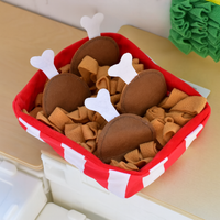 Milou & Lumi Pet Snuffle Mat Treat Hiding Toy - Fried Chicken