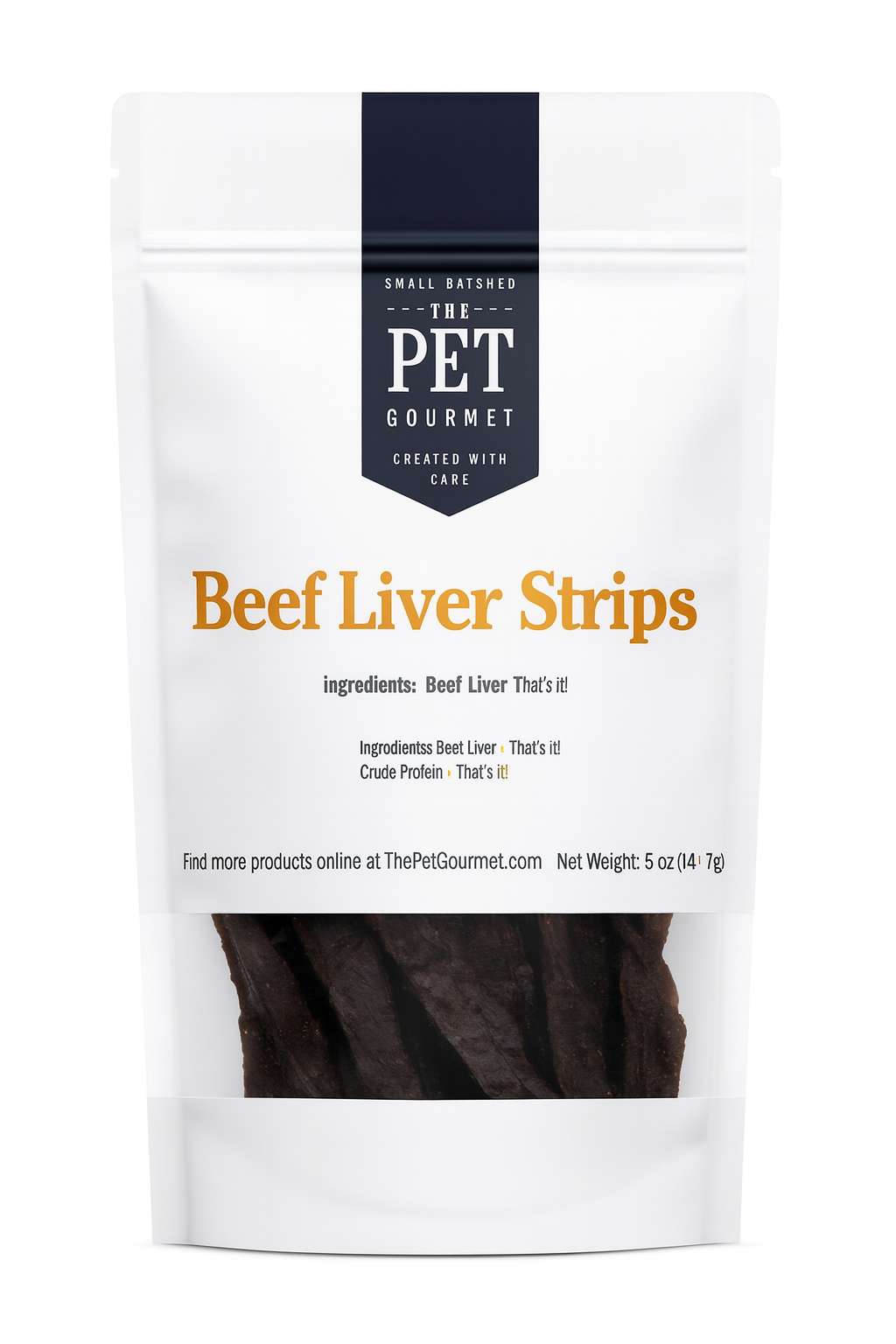 Beef Liver Jerky Strips Dog Treats 5 Oz USA ✅