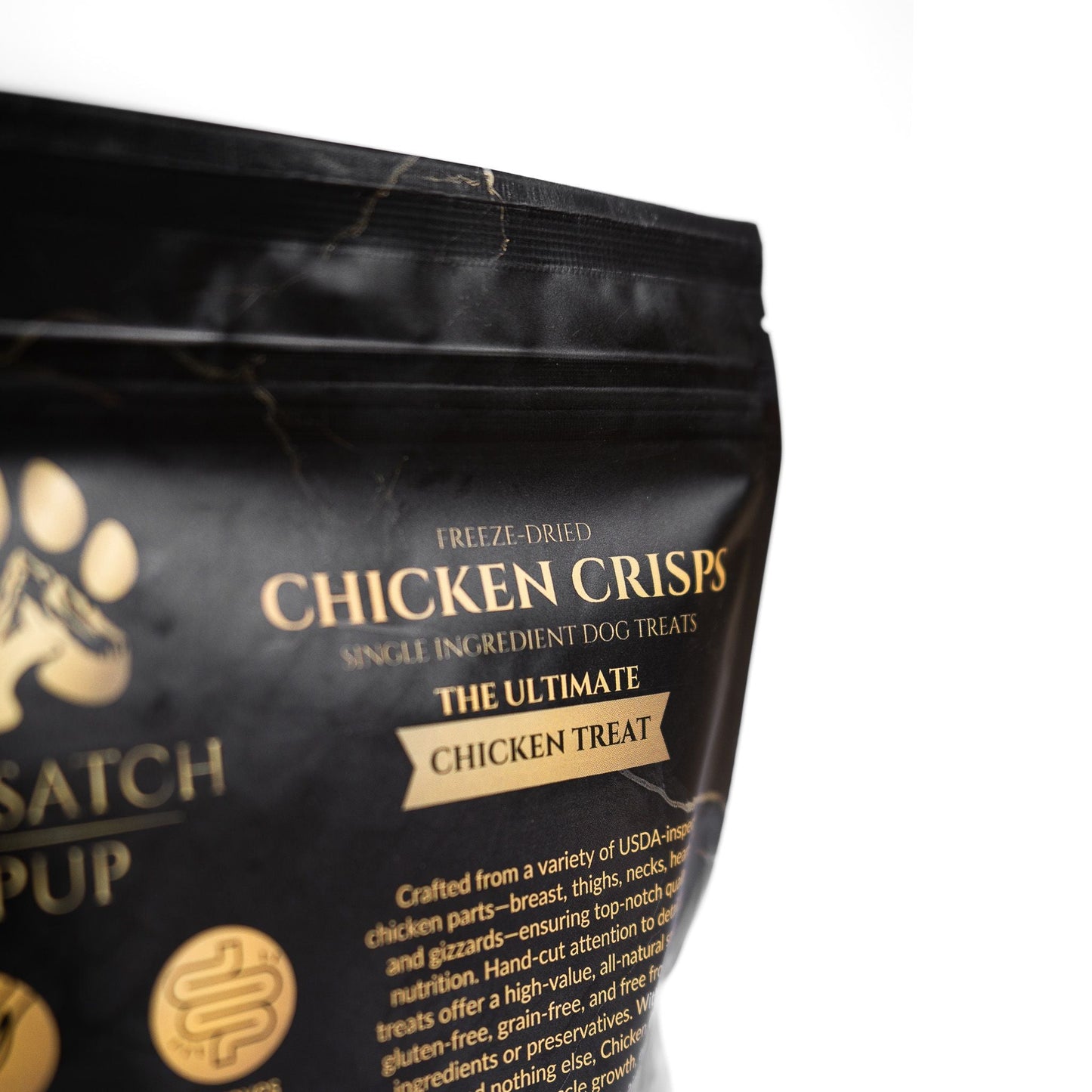 Freeze - Dried Chicken Crisps | Single Ingredient Dog Treats - Wasatch Pup
