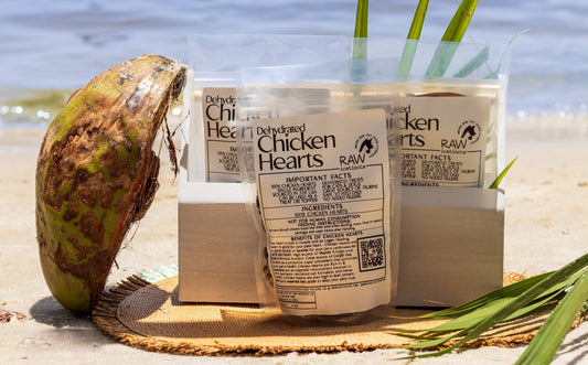 Dehydrated Chicken Hearts – 4oz | Raw Instincts | Single-Ingredient Organ Treat for Cats & Dogs