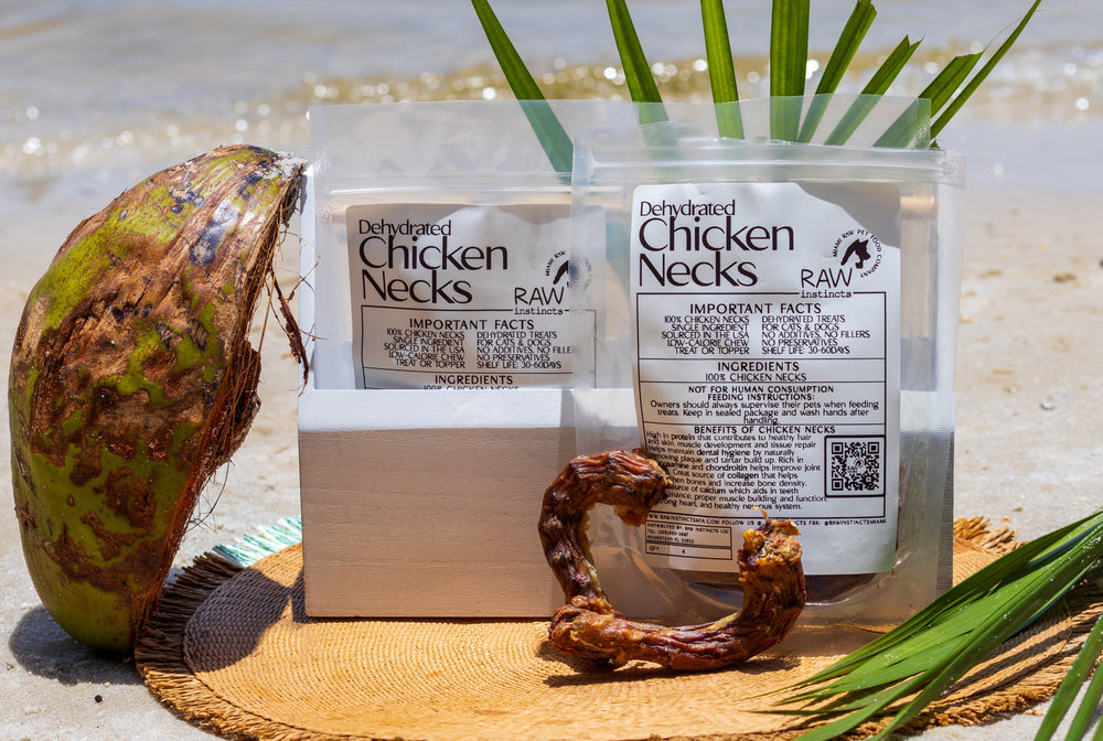 Dehydrated Chicken Necks for Cats & Dogs — 100% USA Sourced