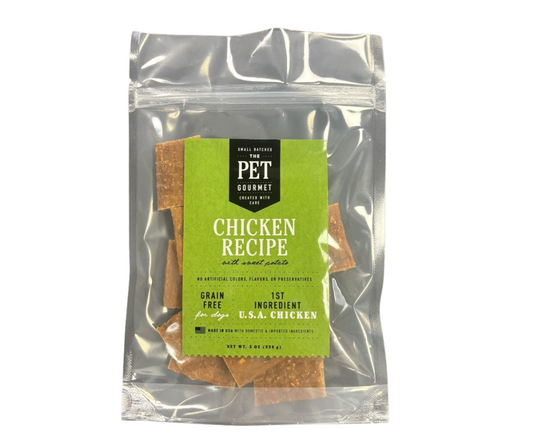 Chicken Sweet Potato Jerky - Natural Dog Treats 5 oz 🍗