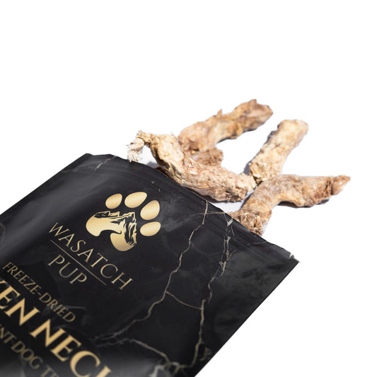 Freeze - Dried Chicken Necks | Single Ingredient Dog Treats - Wasatch Pup