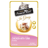 Fussie Cat Pouch - Chicken with Tuna in Gravy (2.47oz)