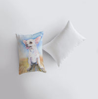 Chihuahua | Watercolor Chihuahua | 12x18 | Pillow Cover | Chihuahua Mom | Dog Lover Gift | Dog Gift | Dog Mom | Bedroom Decor | Throw Pillow by UniikPillows