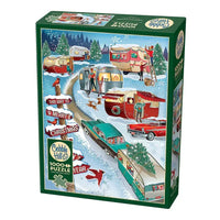 Christmas Campers 1000 Piece Jigsaw Puzzle Cobble Hill